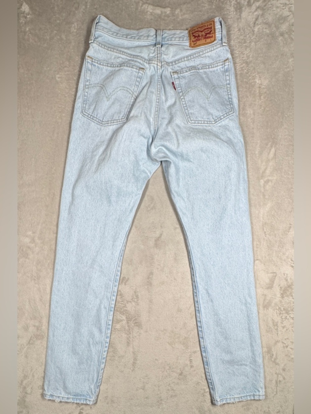 Levi’s 501 Original Fit Women’s Light Wash Denim Blue Straight Leg Jeans Size 26